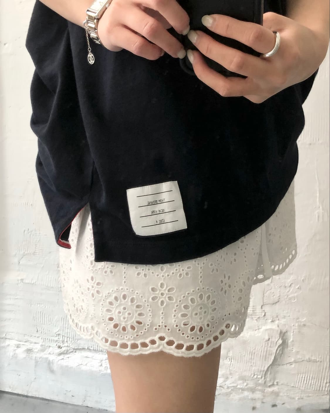 Thom Browne 톰브라운 미드웨이트 스트라이프 삼선 티셔츠 상품이미지2