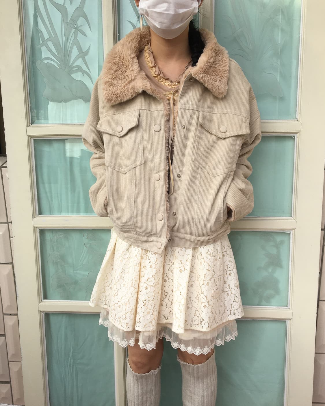 Fake fur corduroy mustang 상품이미지5