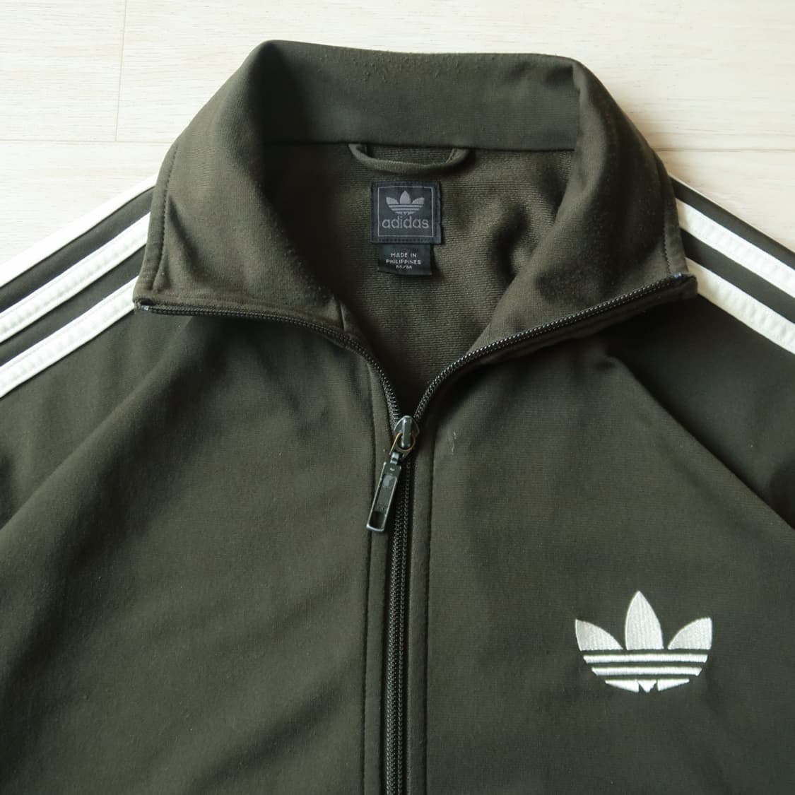 빈티지 og 아디다스 파이어버드 올리브 져지 상품이미지2