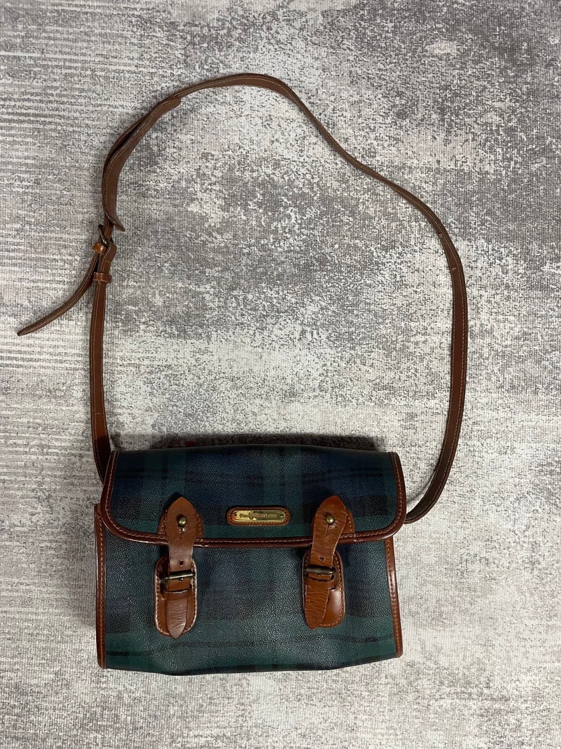 90s vtg Polo Ralph Lauren 블랙워치 크로스 상품이미지10