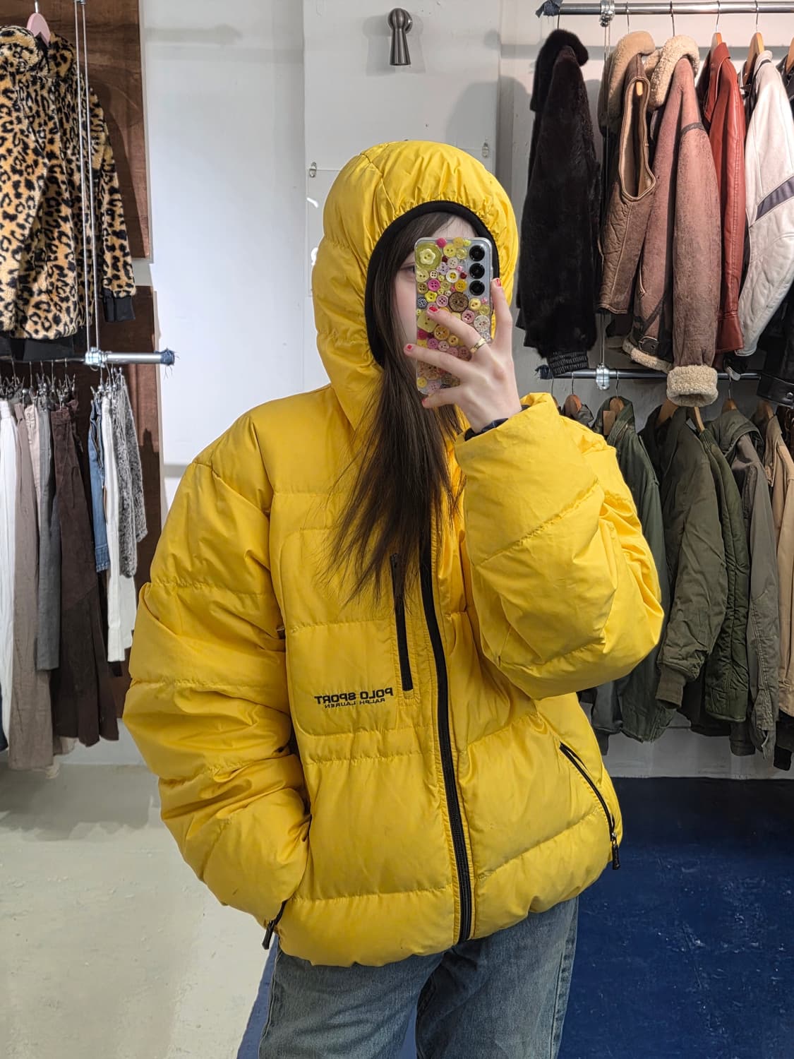 2000s Polo sport 폴로 스포츠 후드 패딩 상품이미지1