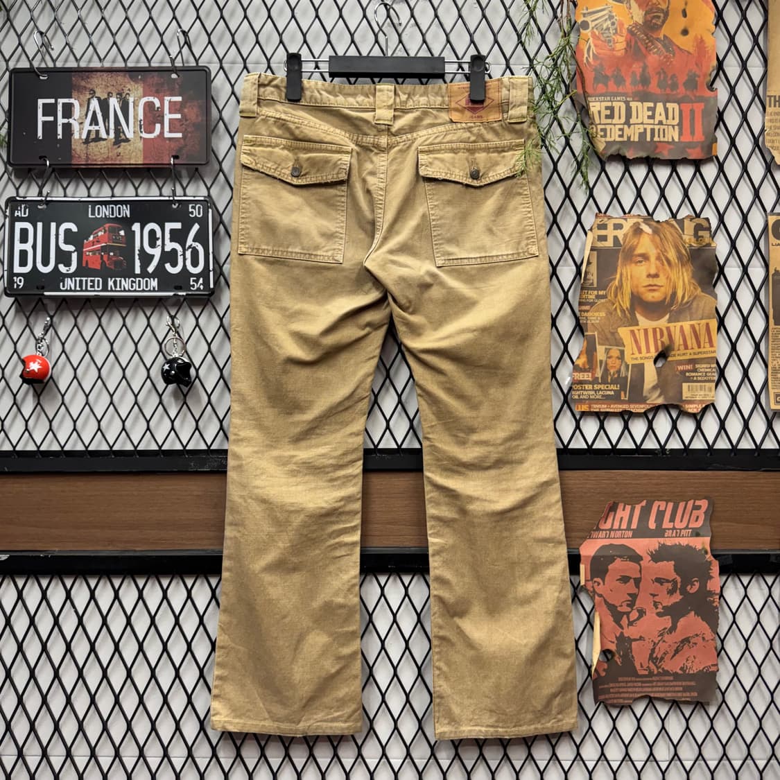 00s 히스테릭 글래머 코튼 부시 팬츠 전면 포켓 포인트 베이지 상품이미지2