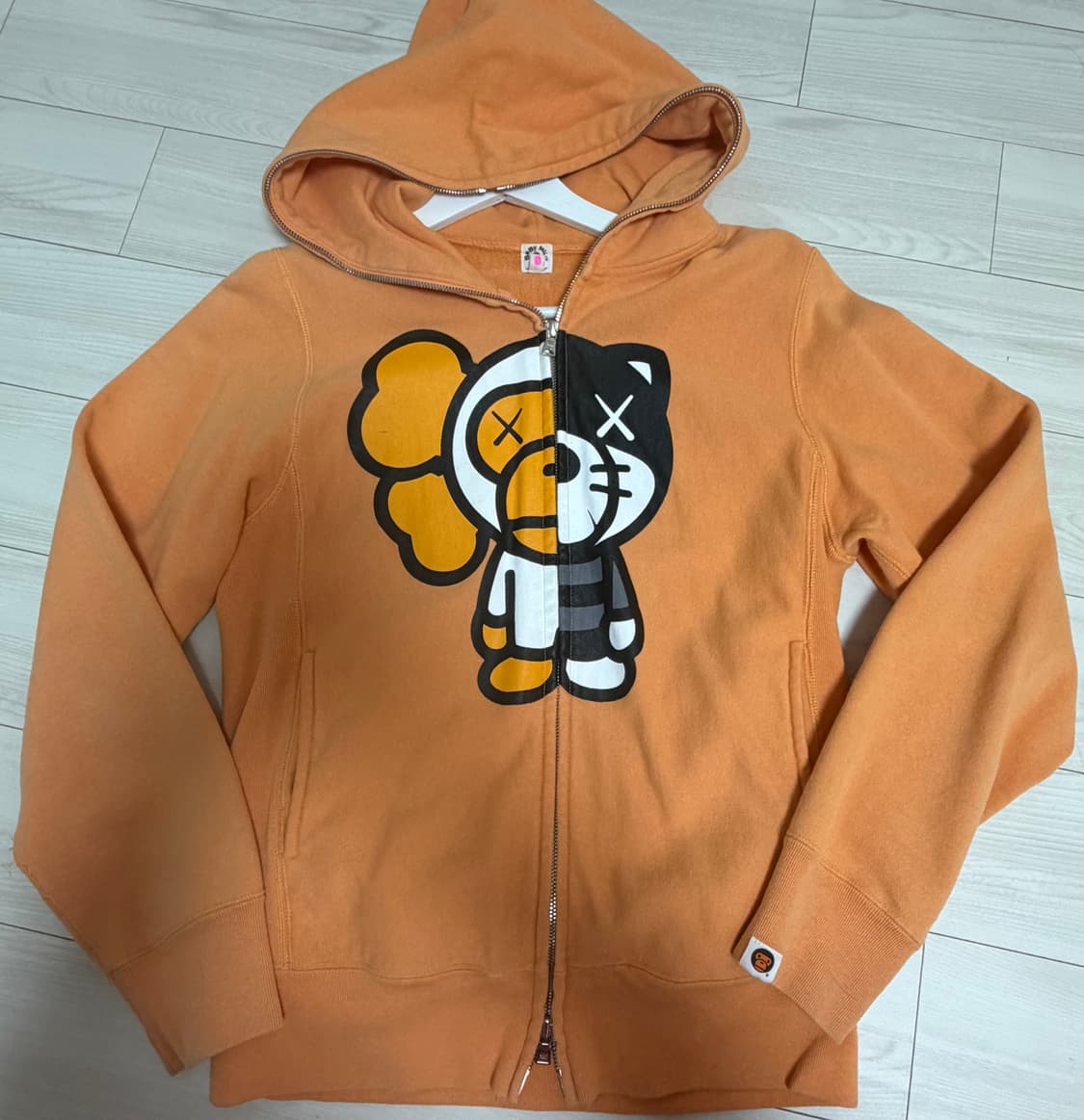 베이프 베이비마일로 카우스 후드집업 상품이미지1