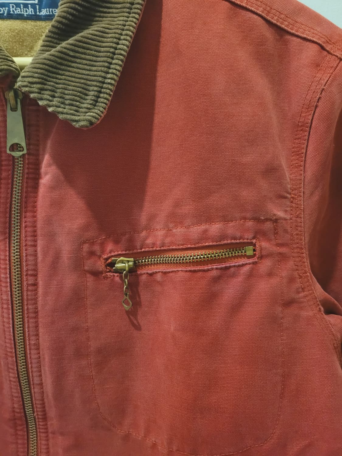 90s 빈티지 폴로 랄프로렌 디트로이트 워크 자켓 버건디 상품이미지3