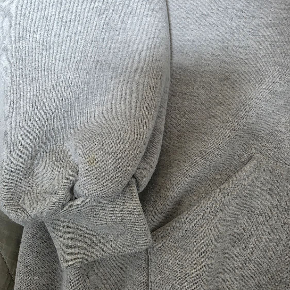 [L] 90s 러셀 애슬레틱 후드집업 라이트 그레이 굿컨디션 상품이미지2