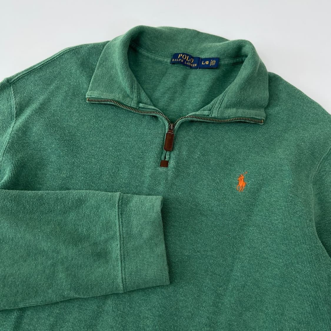 [L] 폴로 반집업 니트 상품이미지2