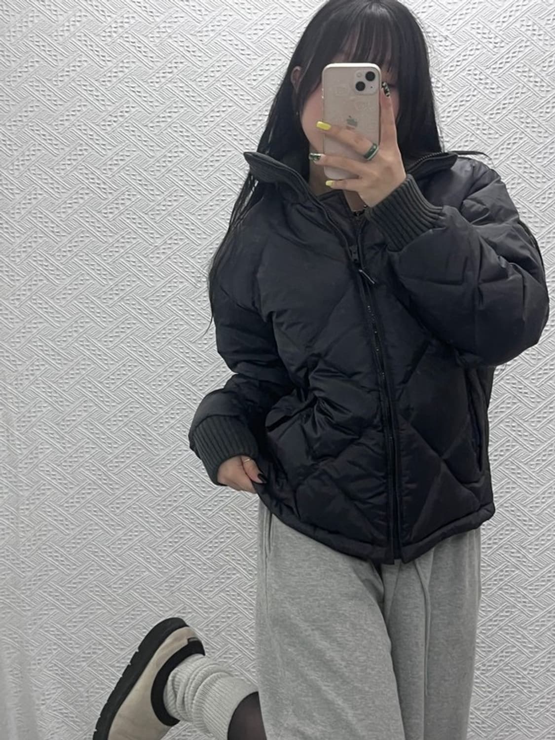 챔피온 올드스쿨 모던락시크 퀄팅 패딩 105 C07541 상품이미지1