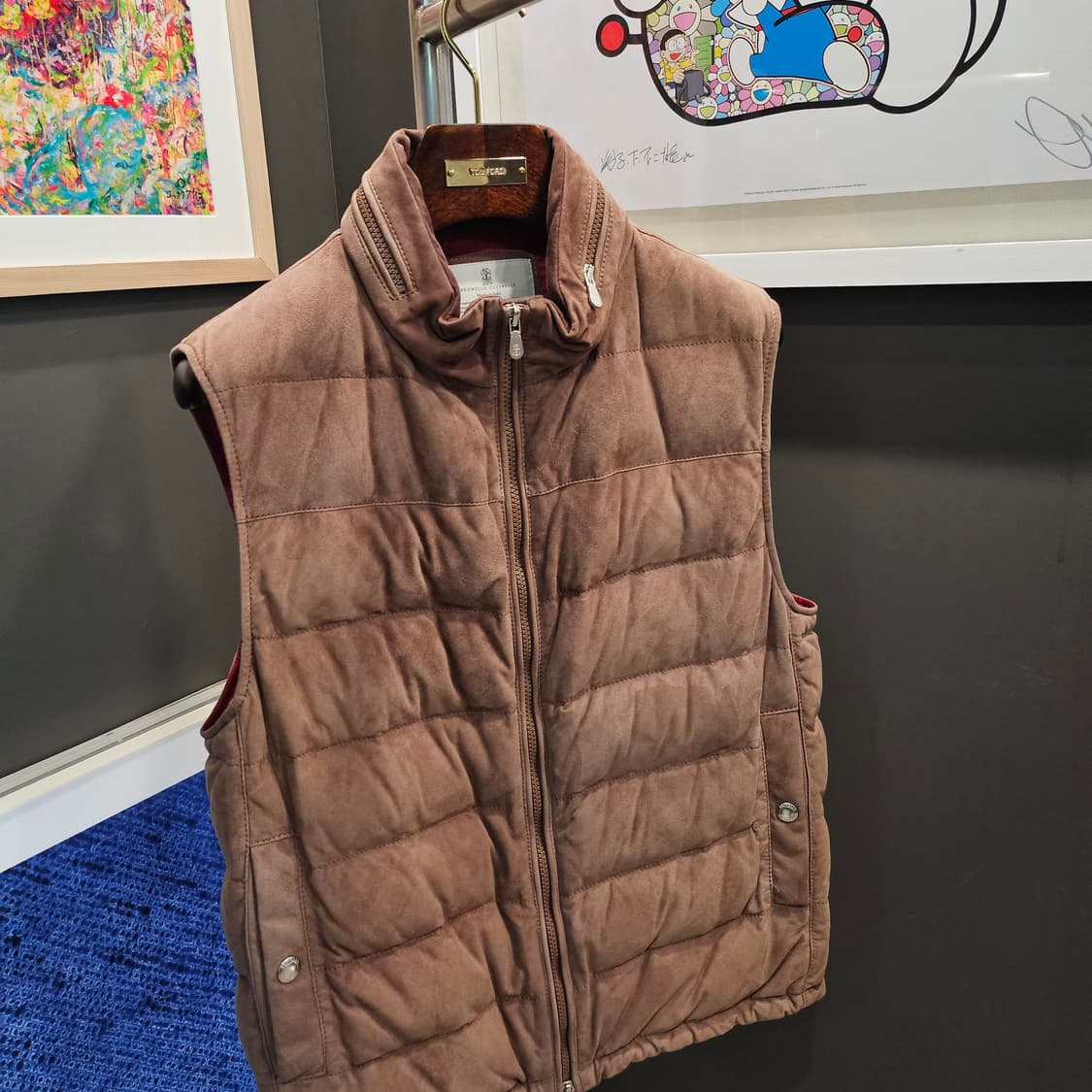 브루넬로 쿠치넬리 스웨이드 신상 조끼/베스트 상품이미지3