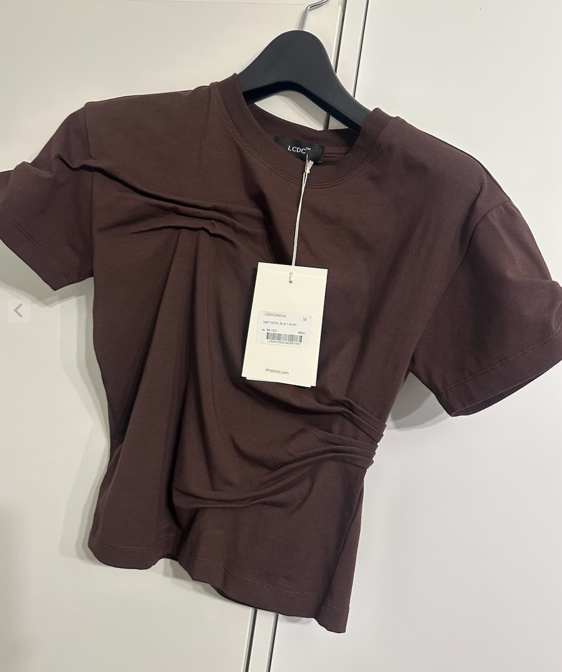 m)엘씨디씨 다트 슬립 브라운 티셔츠 상품이미지1