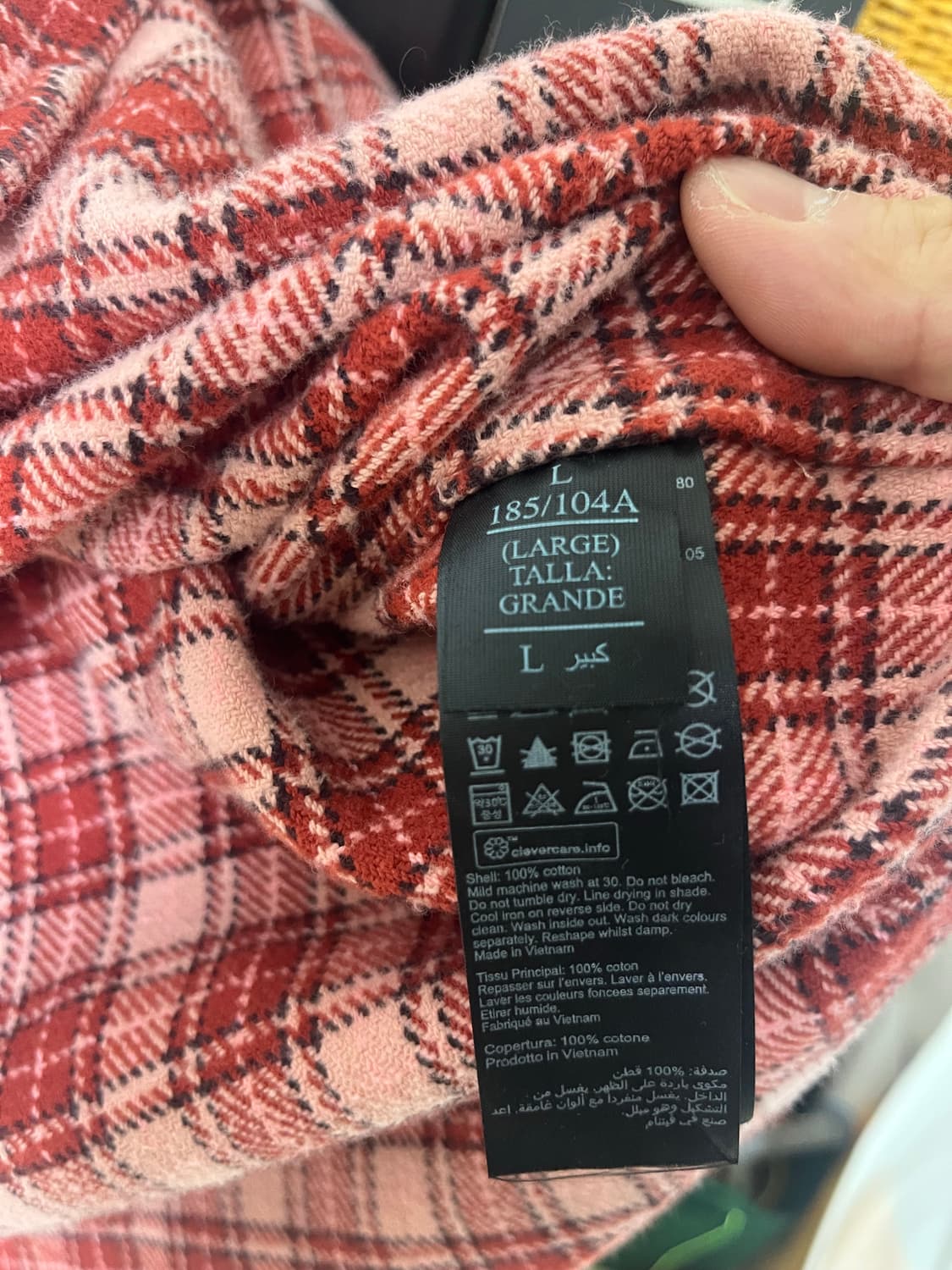 Allsaints 올세인츠 체크 셔츠 L 상품이미지6