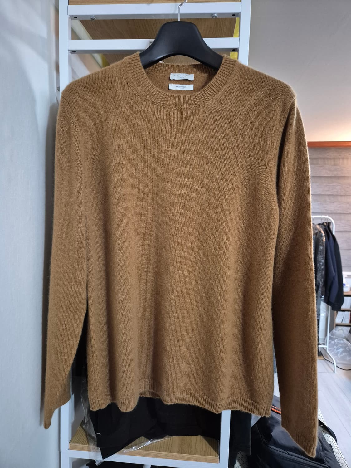 산드로옴므 캐시미어 100% 니트 XL 카멜 상품이미지1