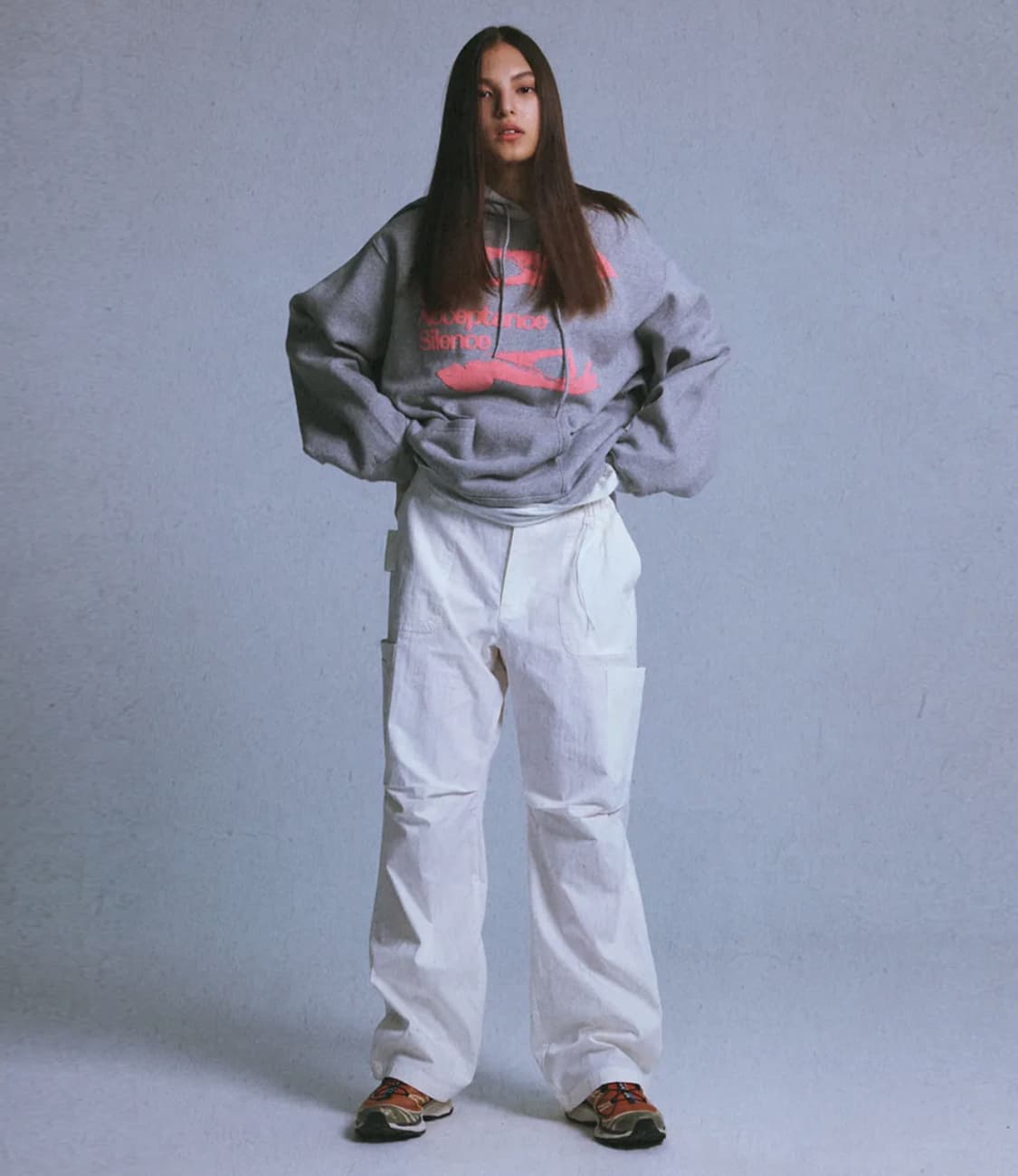 챈스챈스 찬스찬스 그레이 핑거 후드 M 상품이미지2