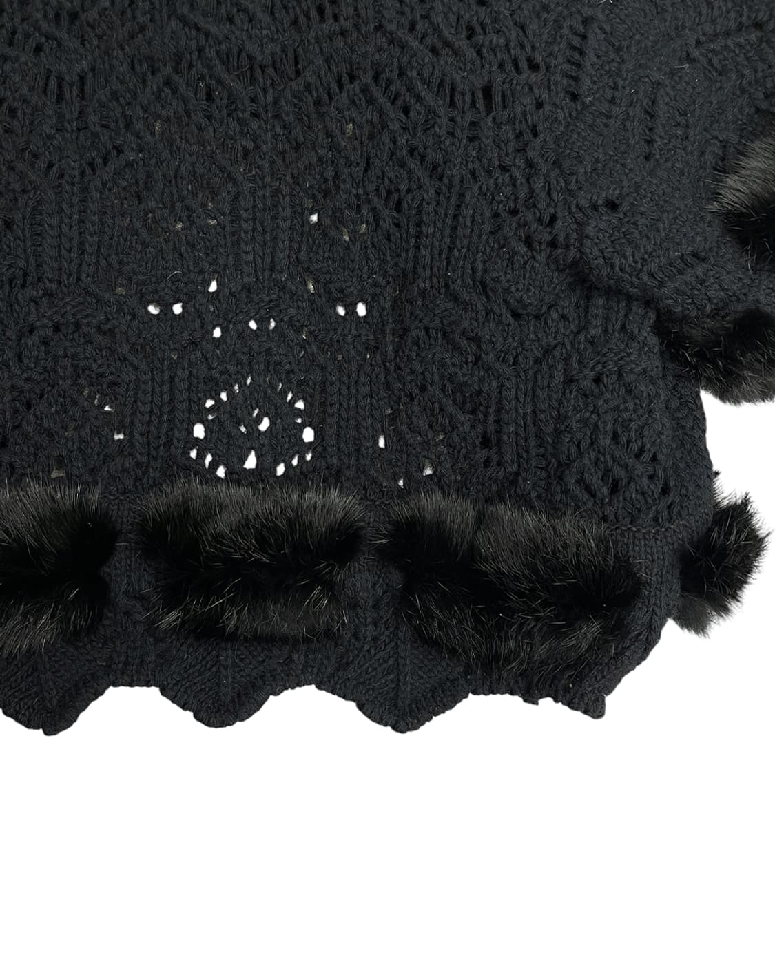 크리스찬 디올 숏 슬리브 퍼 디테일 크로셰 자켓 상품이미지8