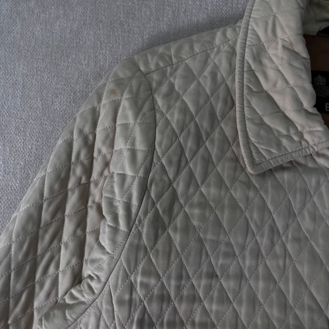 W 95 바버 퀄팅 버튼 자켓 상품이미지4