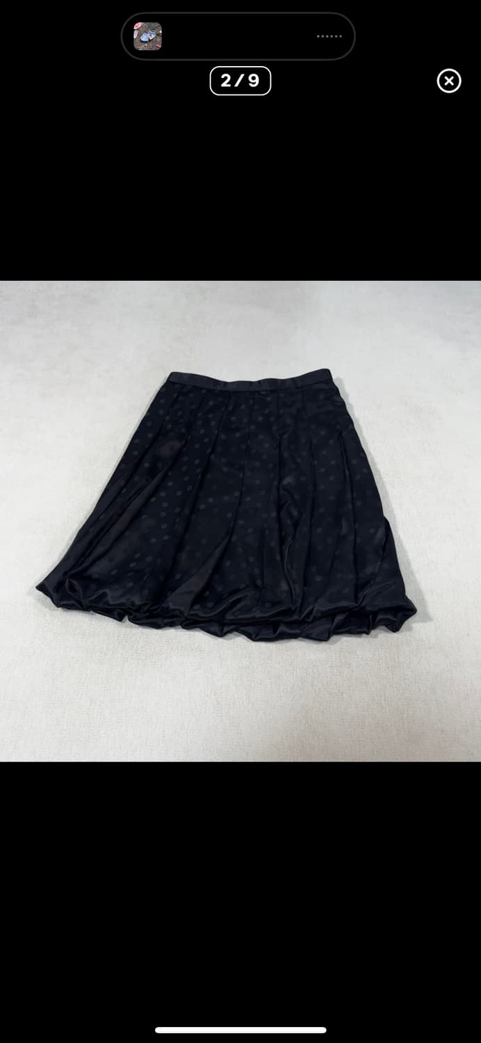 Dot 3D Voluminous Black Skirt 상품이미지2