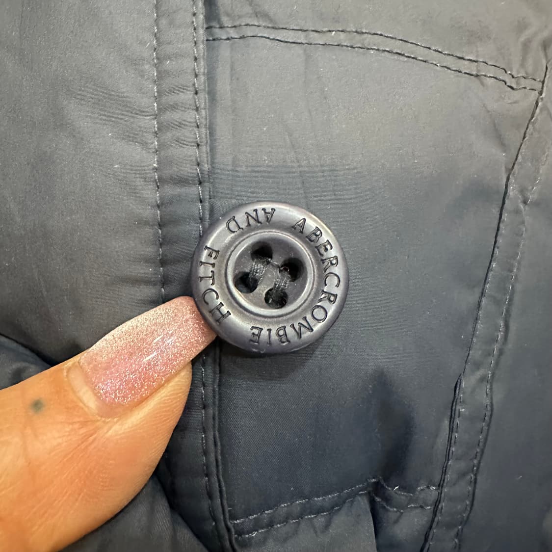 아베크롬비 울프죠 네이비 푸퍼 크롭 패딩M 상품이미지8