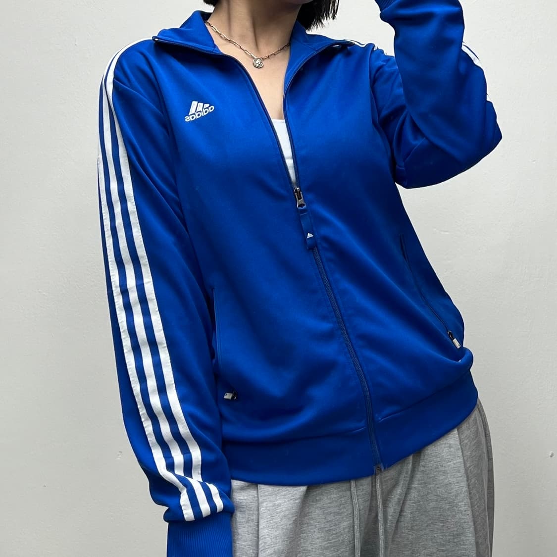 아디다스 삼선 트랙탑 져지 블루 100 [032904] 상품이미지1