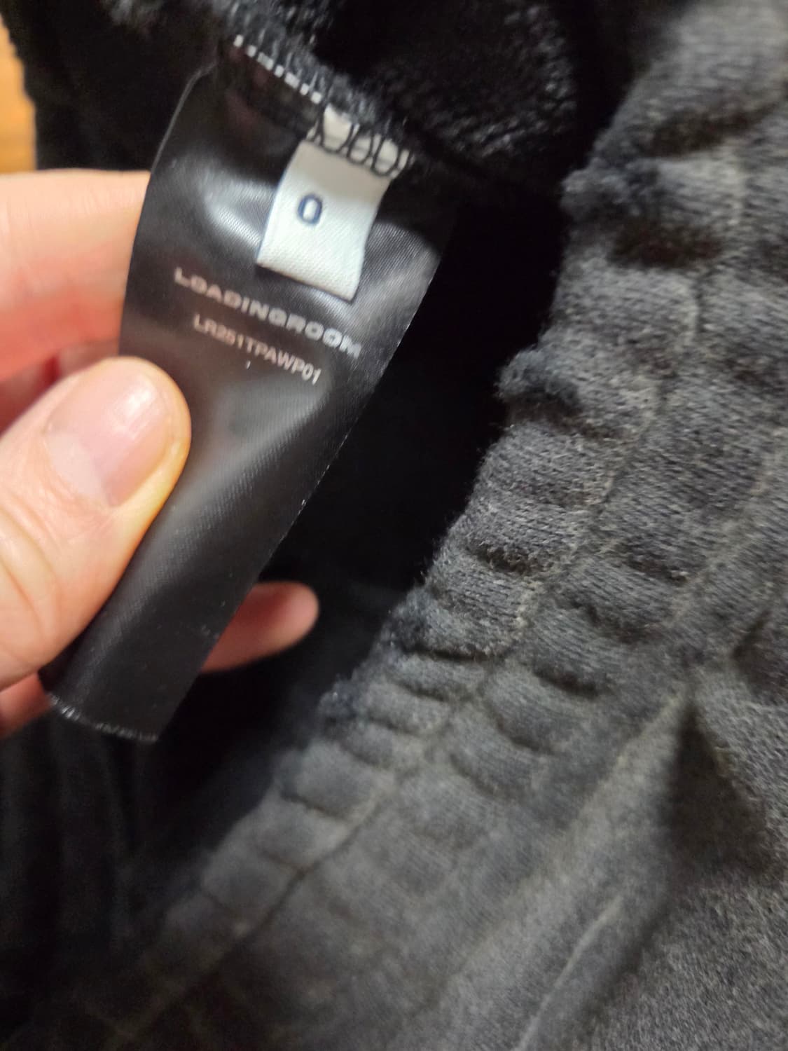 Loadingroom 빈티지 워싱 블랙 트레이닝 조거 팬츠 상품이미지4