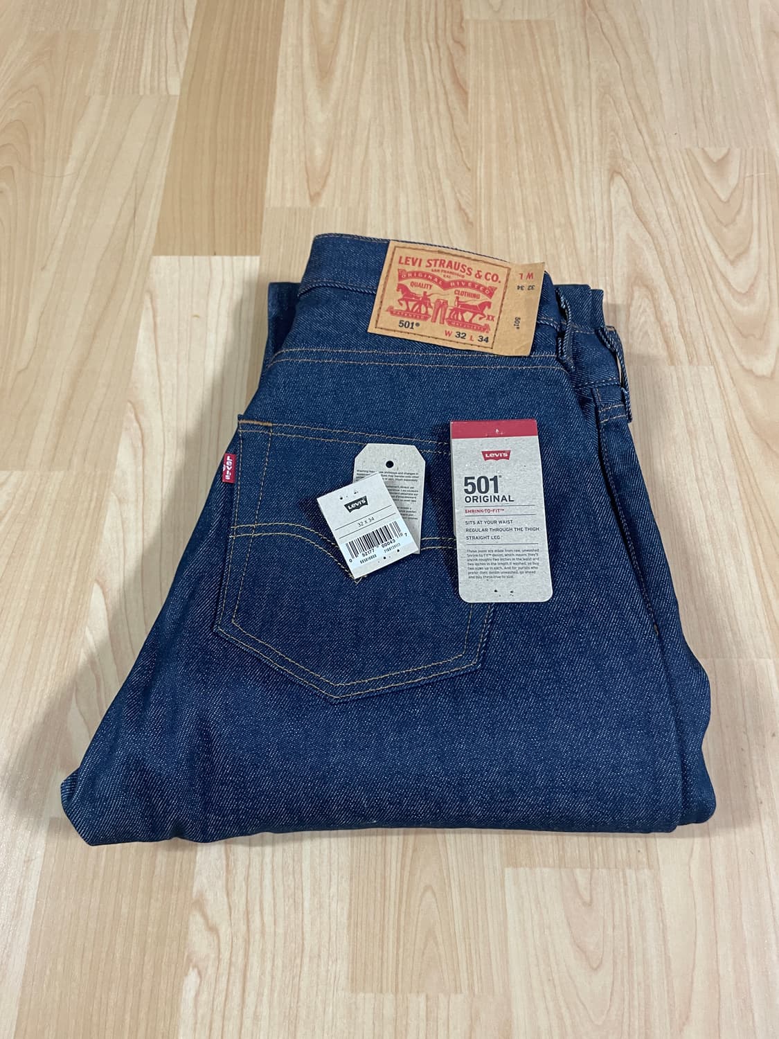[새제품] 리바이스 501 오리지널 셀비지 데님팬츠 상품이미지8