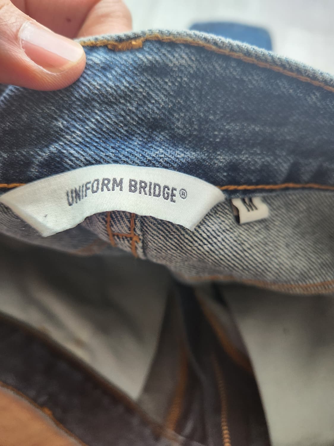 유니폼브릿지 원턱 데님 쇼츠 M(30) 상품이미지2