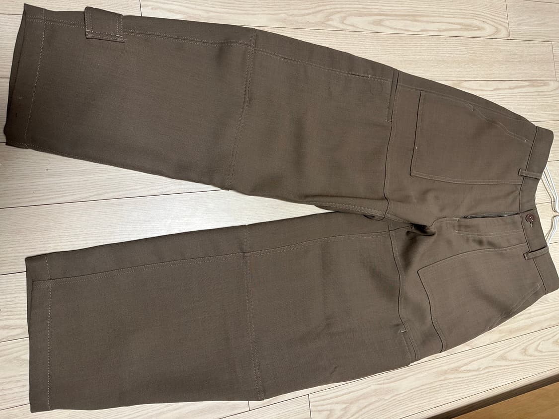 울 더블 클로스 벌룬핏 팬츠 SAND BROWN 상품이미지3