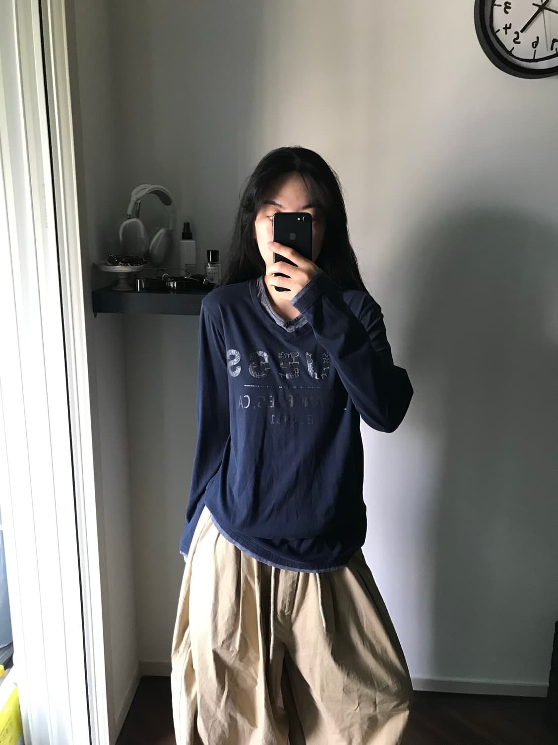 게스 중앙 프린팅 긴팔 슬리브티 상품이미지3