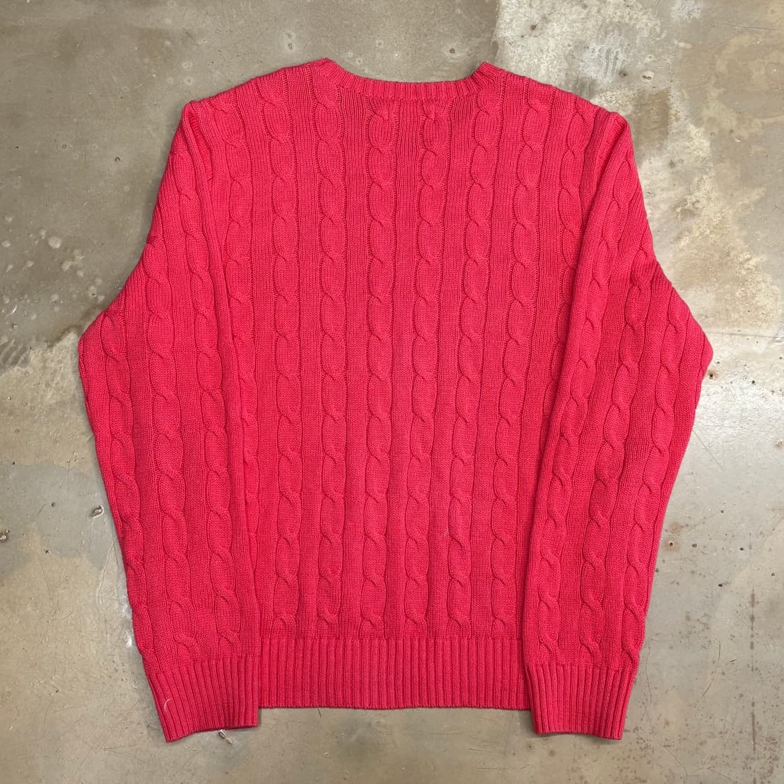 L 폴로랄프로렌 핑크 케이블 니트 상품이미지3