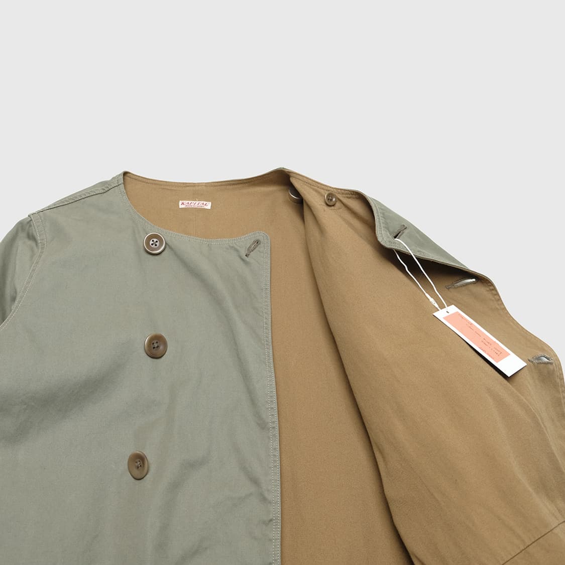 collarless fishtail coat 상품이미지6