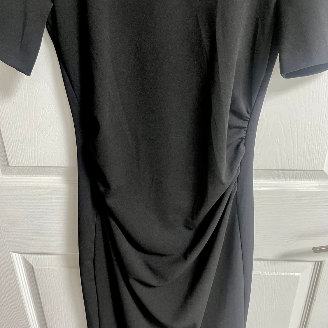 drape shoulder pad dress 상품이미지5