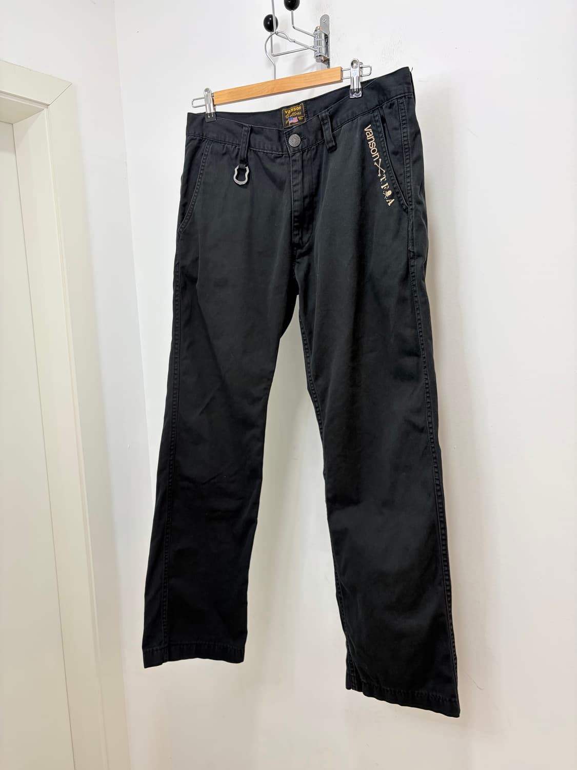 Vanson Leathers x TFOA 스컬 자수 팬츠 바지 상품이미지5