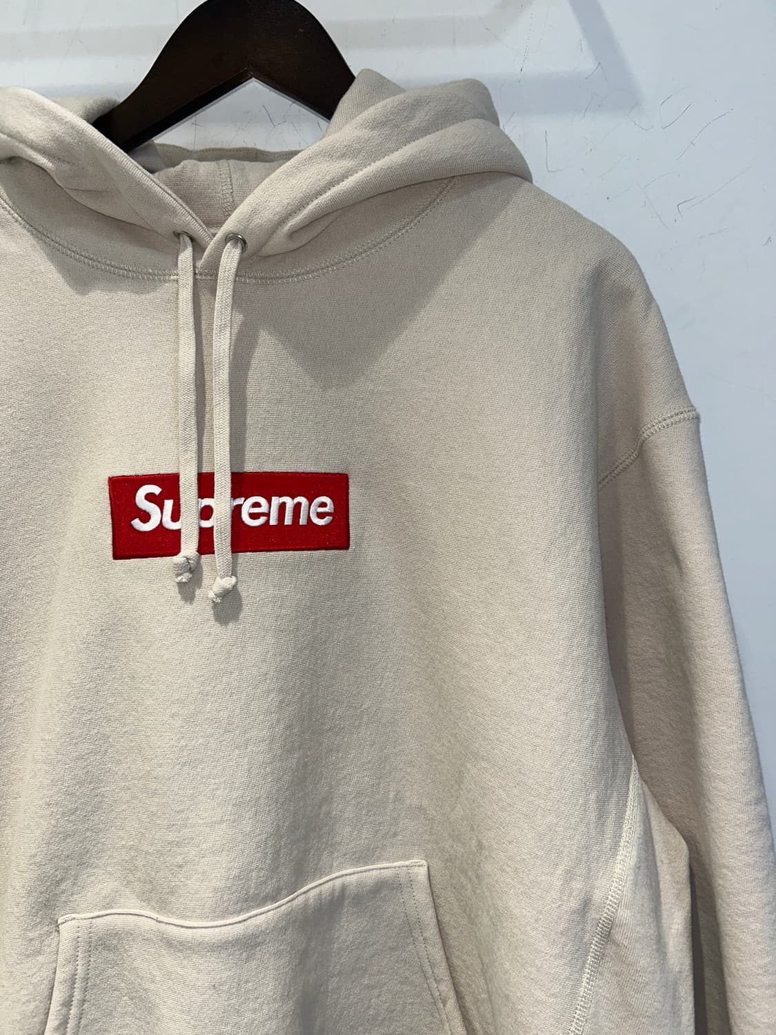 슈프림 박스 로고 후드 티셔츠 오트밀 상품이미지3