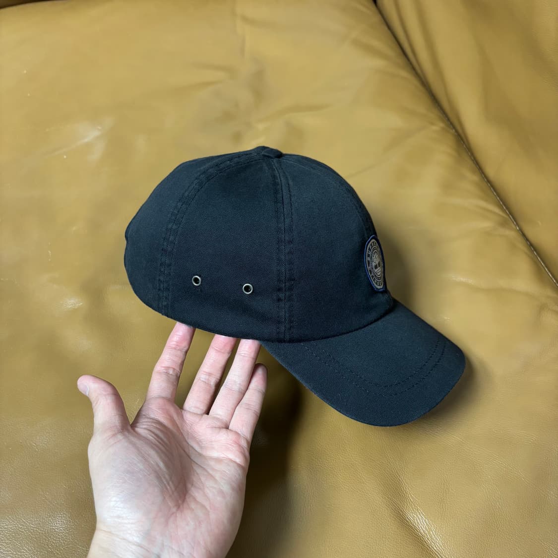 Supreme 슈프림x팀버랜드 워시드 블랙 6패널 볼캡 모자 Black 상품이미지3