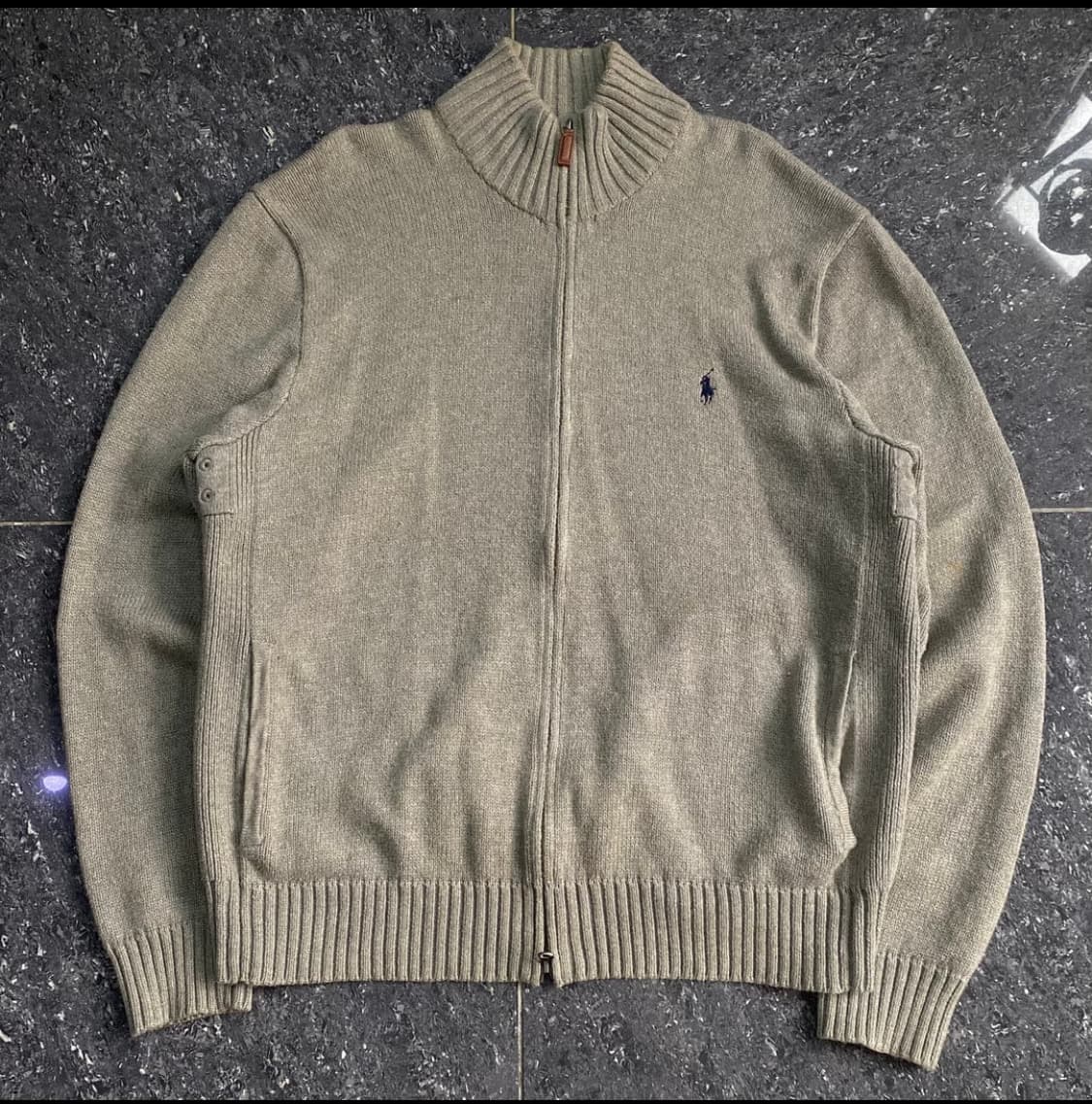 폴로 랄프로렌 오버핏 투웨이 니트집업 상품이미지1