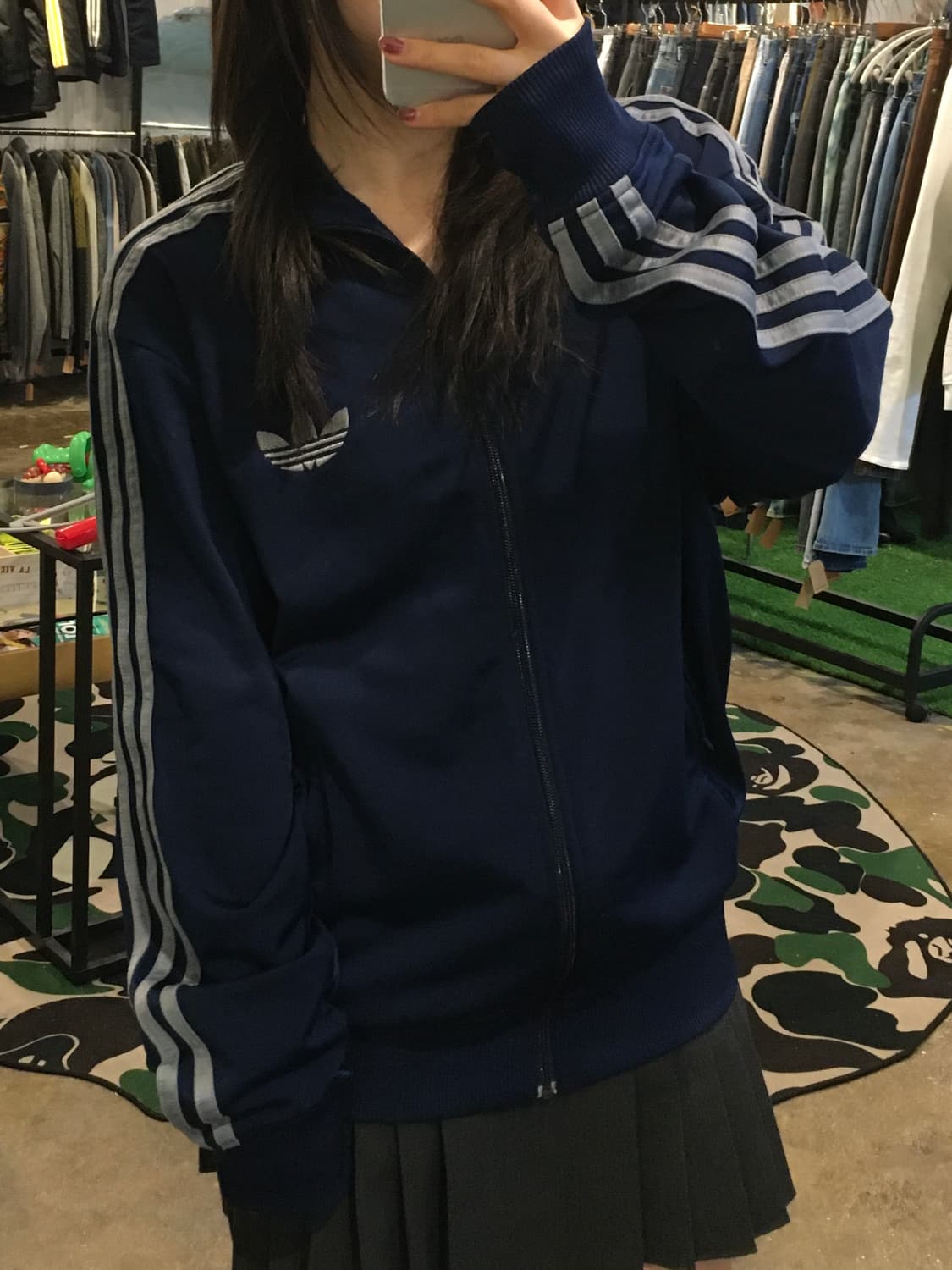 아디다스 구파이어버드져지 네이비그레이 100 상품이미지3