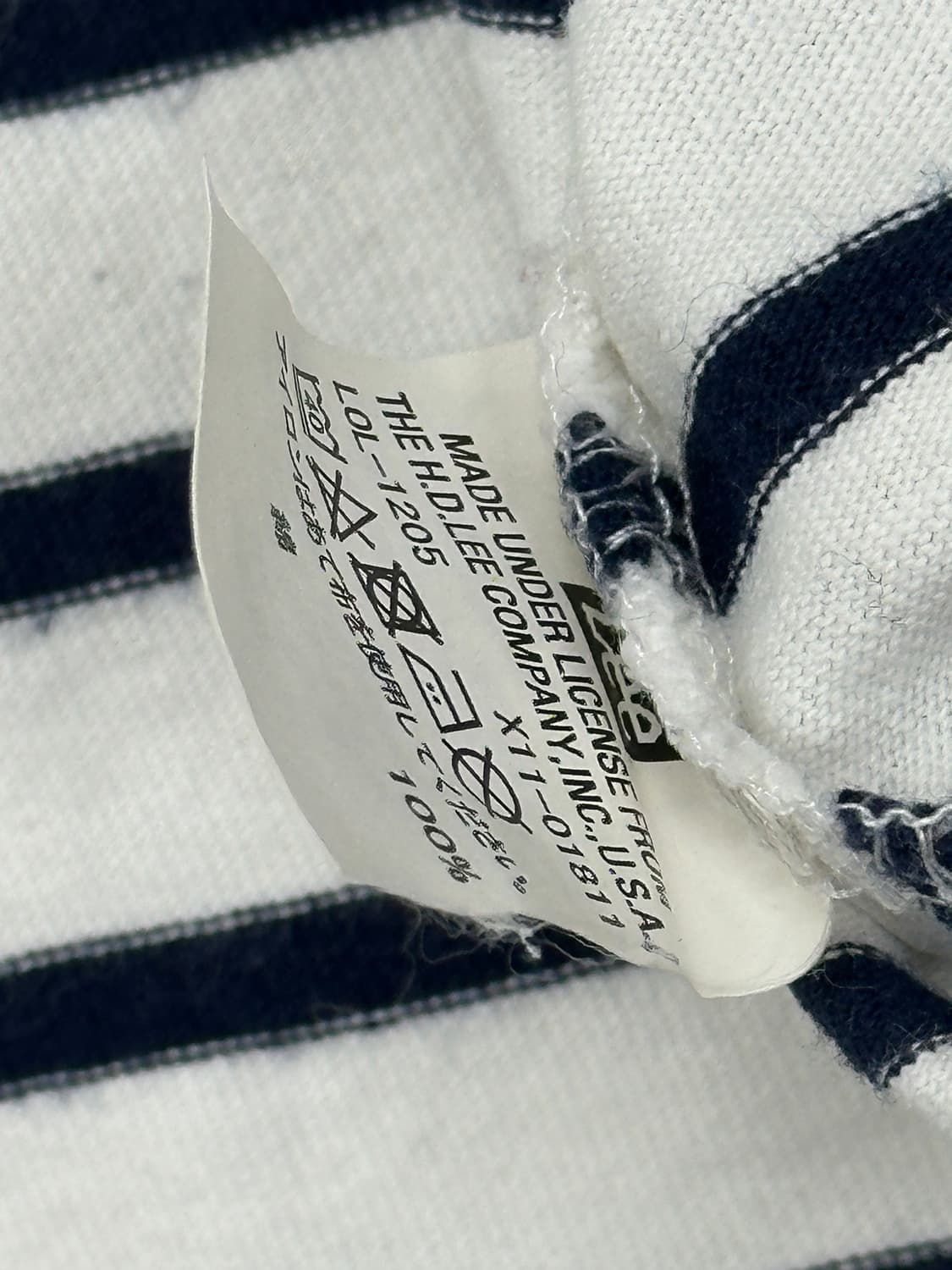 재팬 Lee 단가라 루즈핏 오버핏 빈티지 반팔 티셔츠  상품이미지6