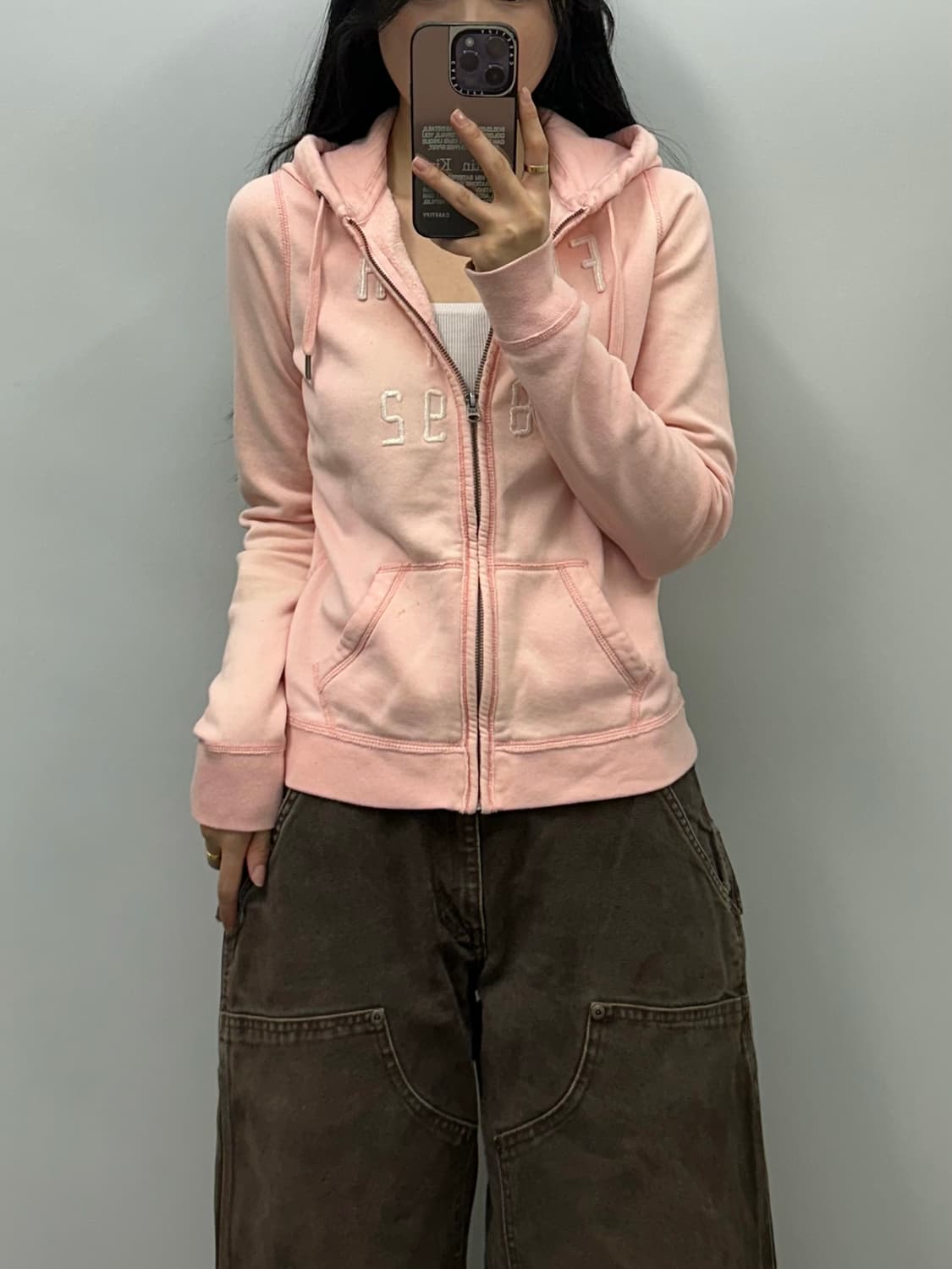 아베크롬비 y2k 와투케 딸기유유 후드집업 상품이미지1