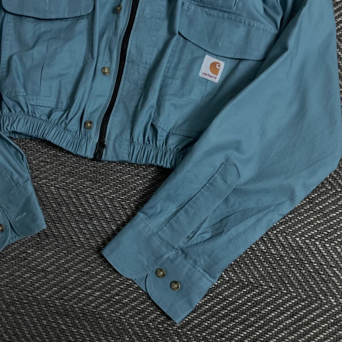 칼하트 크롭 리메이크 투웨이 셔츠 자켓o 3279 상품이미지3