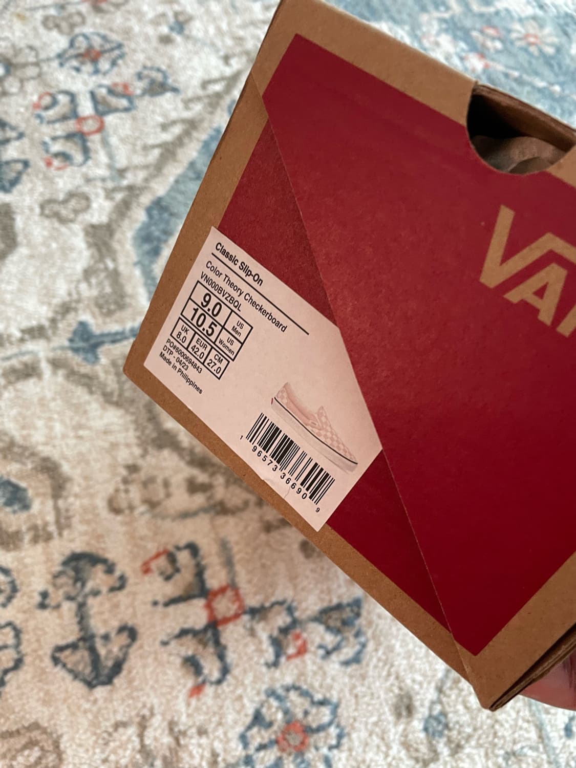 반스 클래식 체커보드 슬립온 핑크 (새제품,270) 상품이미지7