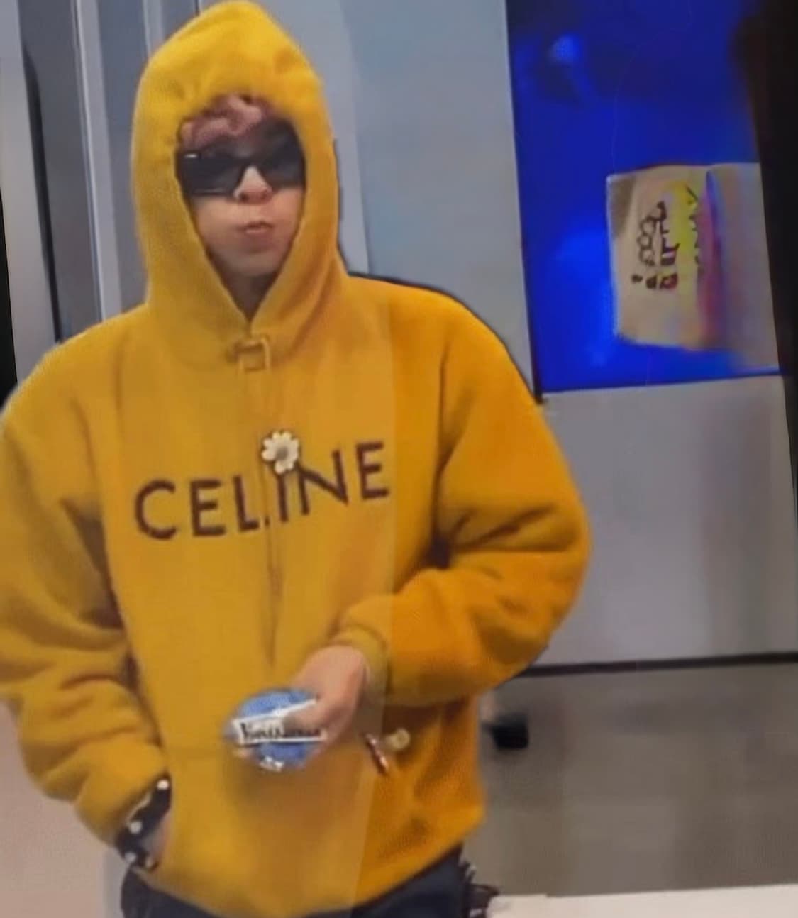 [S+급/L] 셀린느 글리터 로고 알파카 울 후드티 상품이미지7