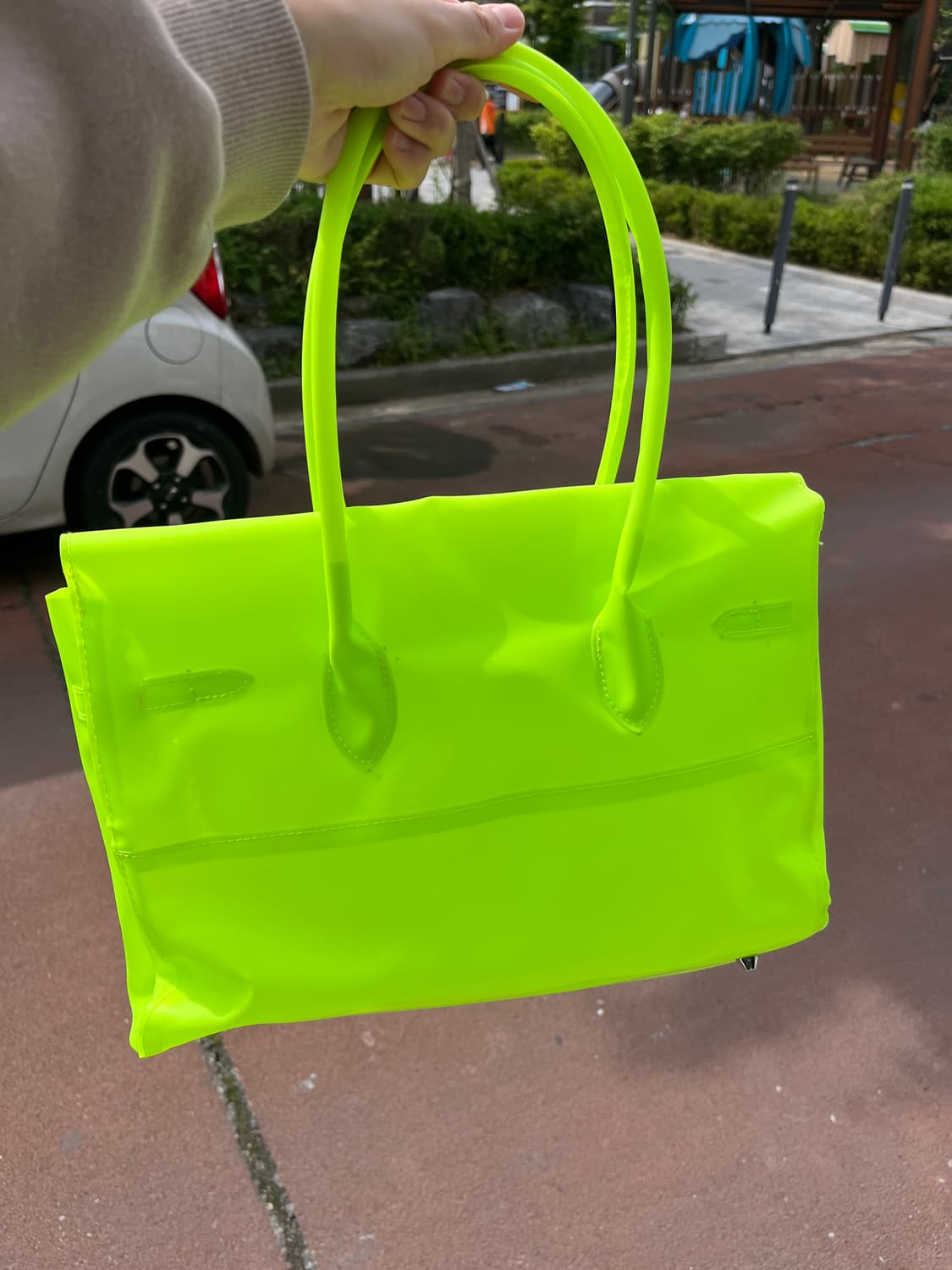 형광초록(형광노랑같기도한) 젤리버킨 🎸 상품이미지6