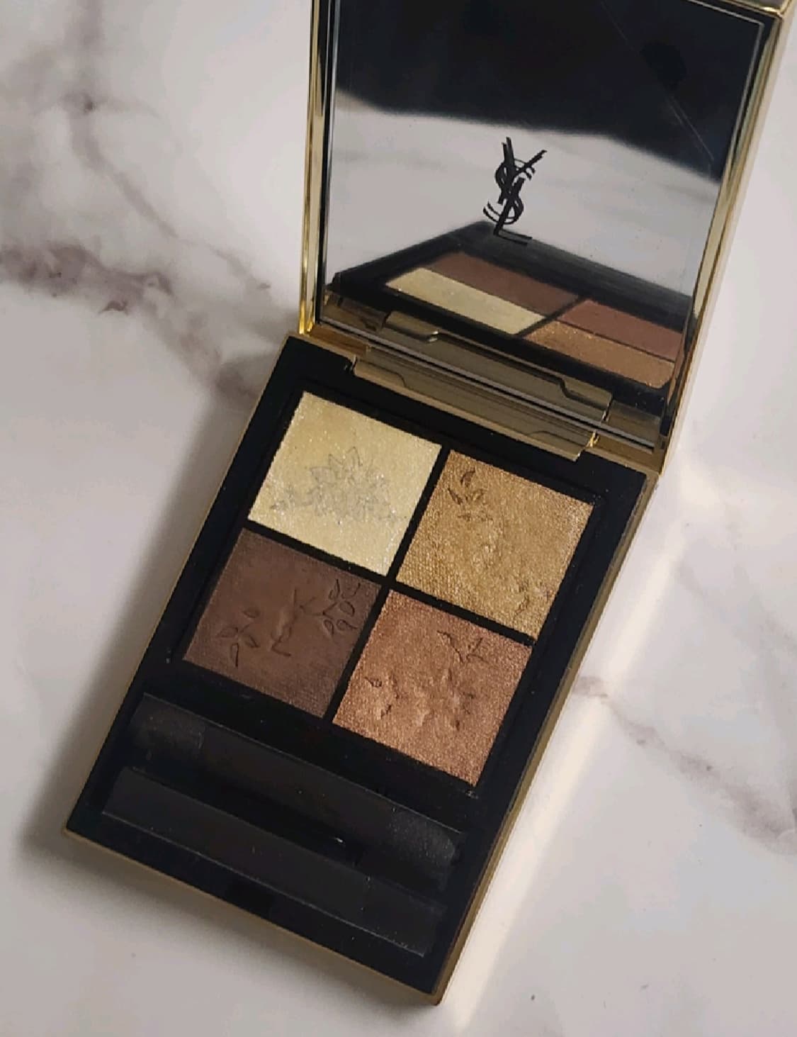 (홀리데이 한정판) 입생로랑 꾸뛰르 미니 클러치 024 골든 레이스 섀도 상품이미지5