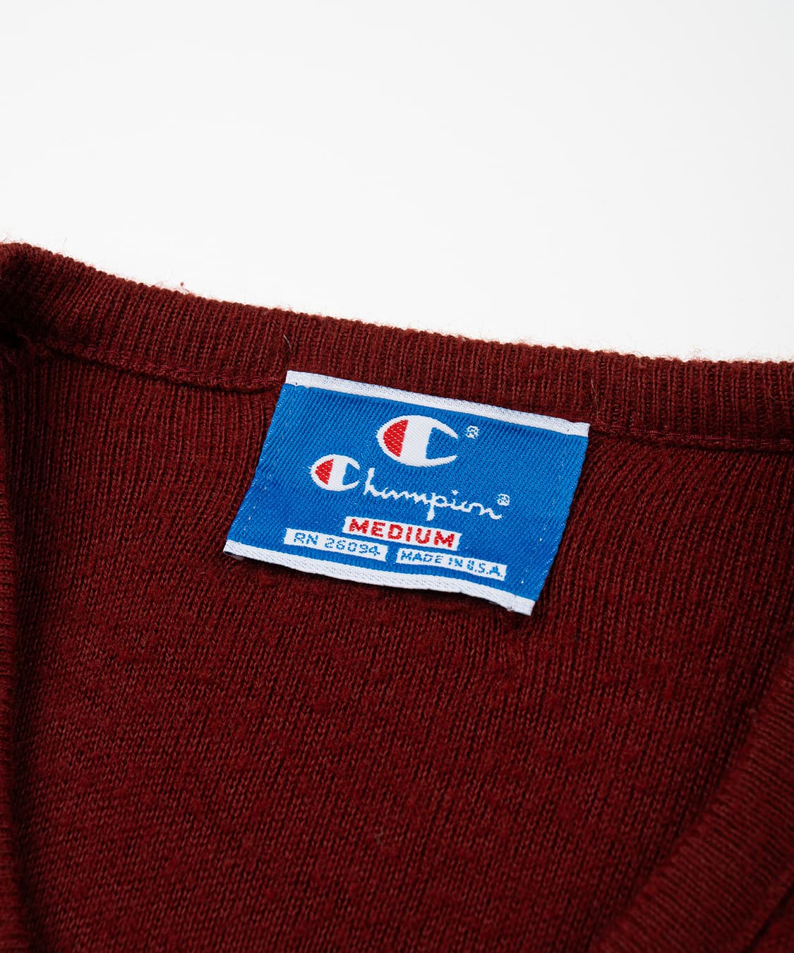 (100) 80's 챔피언 USA Made 브이넥 스웨터 상품이미지4