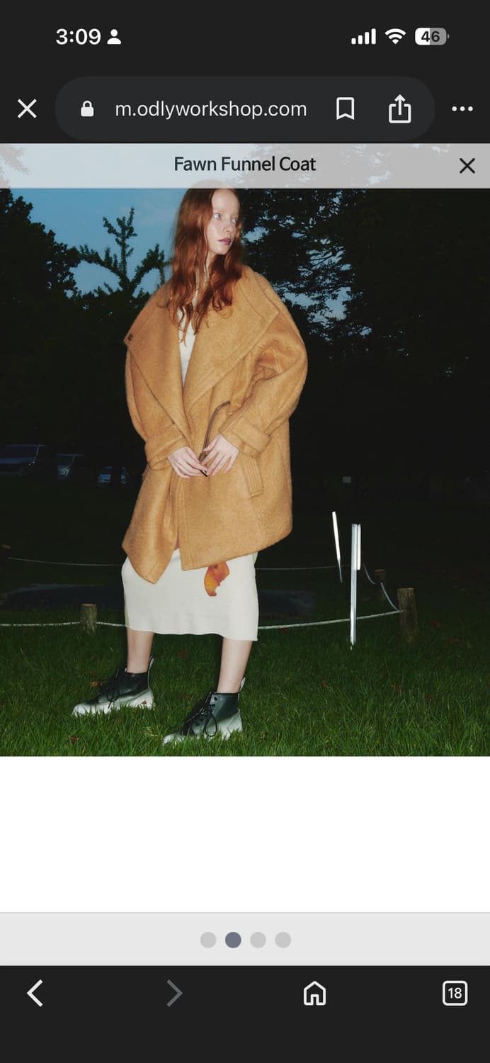 odlywork shop fawn funnel coat 상품이미지1