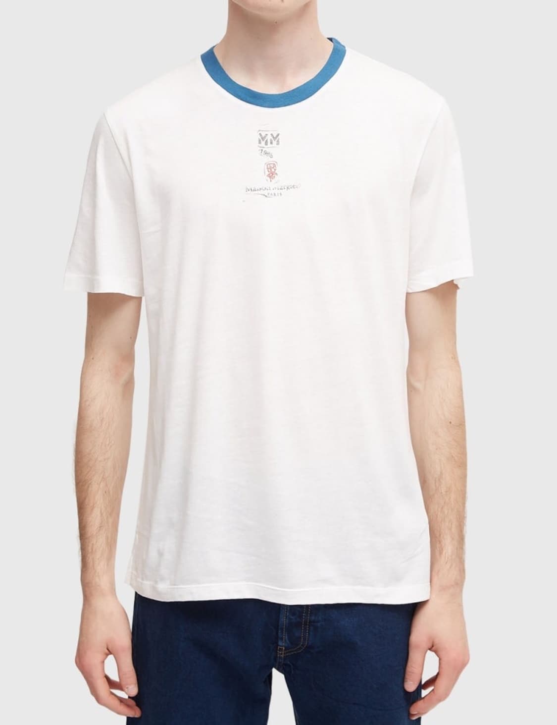 마르지엘라 스탬프티셔츠 블루 xl 상품이미지2