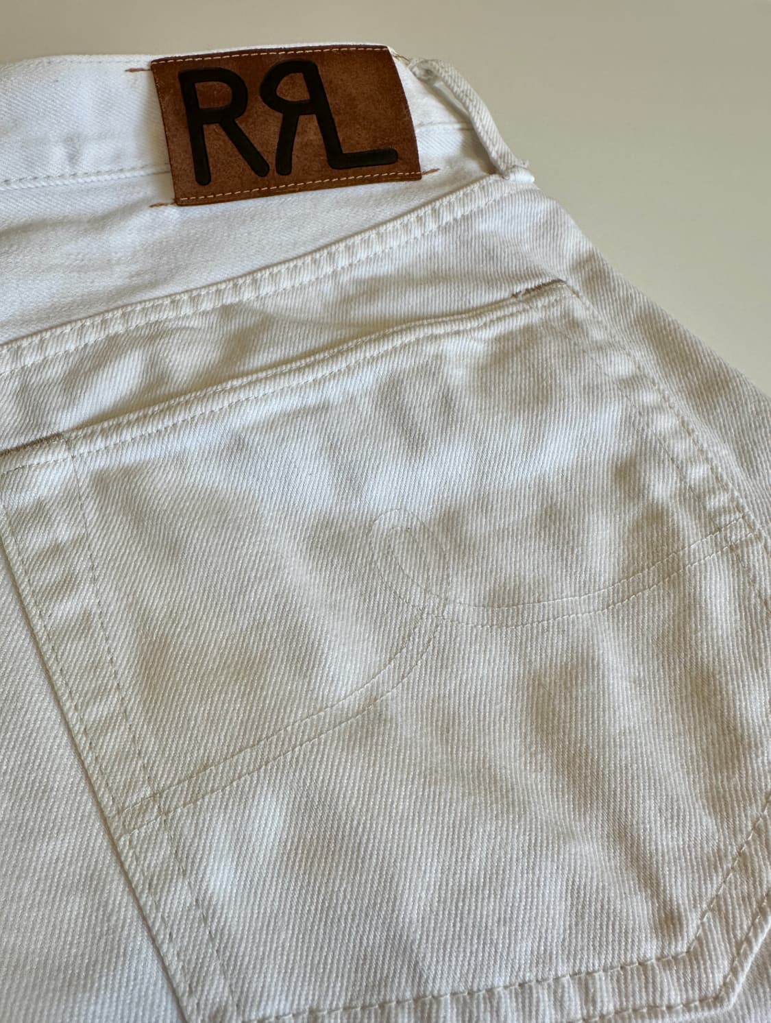RRL 더블알엘 스트레이트핏 크림진 셀비지 데님 32-32 신품급 상품이미지1