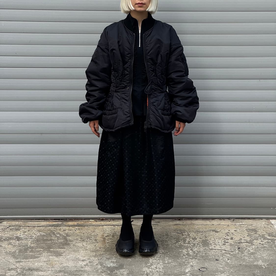 Nylon Corseted Bomber Jacket 상품이미지9