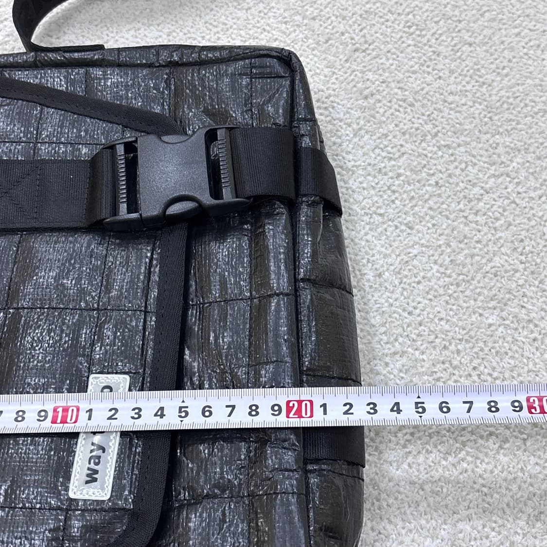 F 제리백 타폴린 퀄팅 메신저백 0407E2 상품이미지8