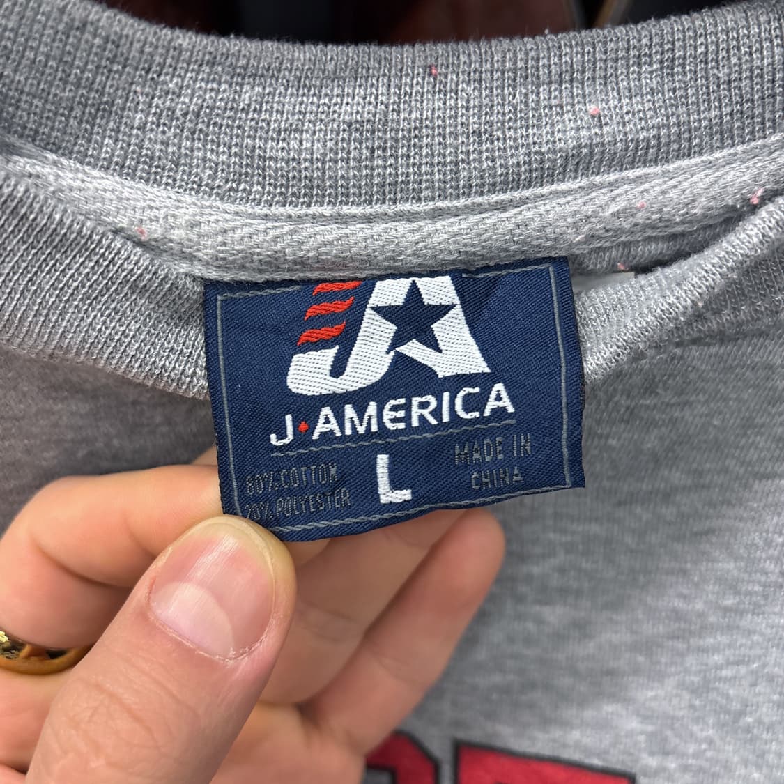 90s 제이 아메리카 오하이오 칼리지팀 스웻셔츠 V-인서트 N706 상품이미지7