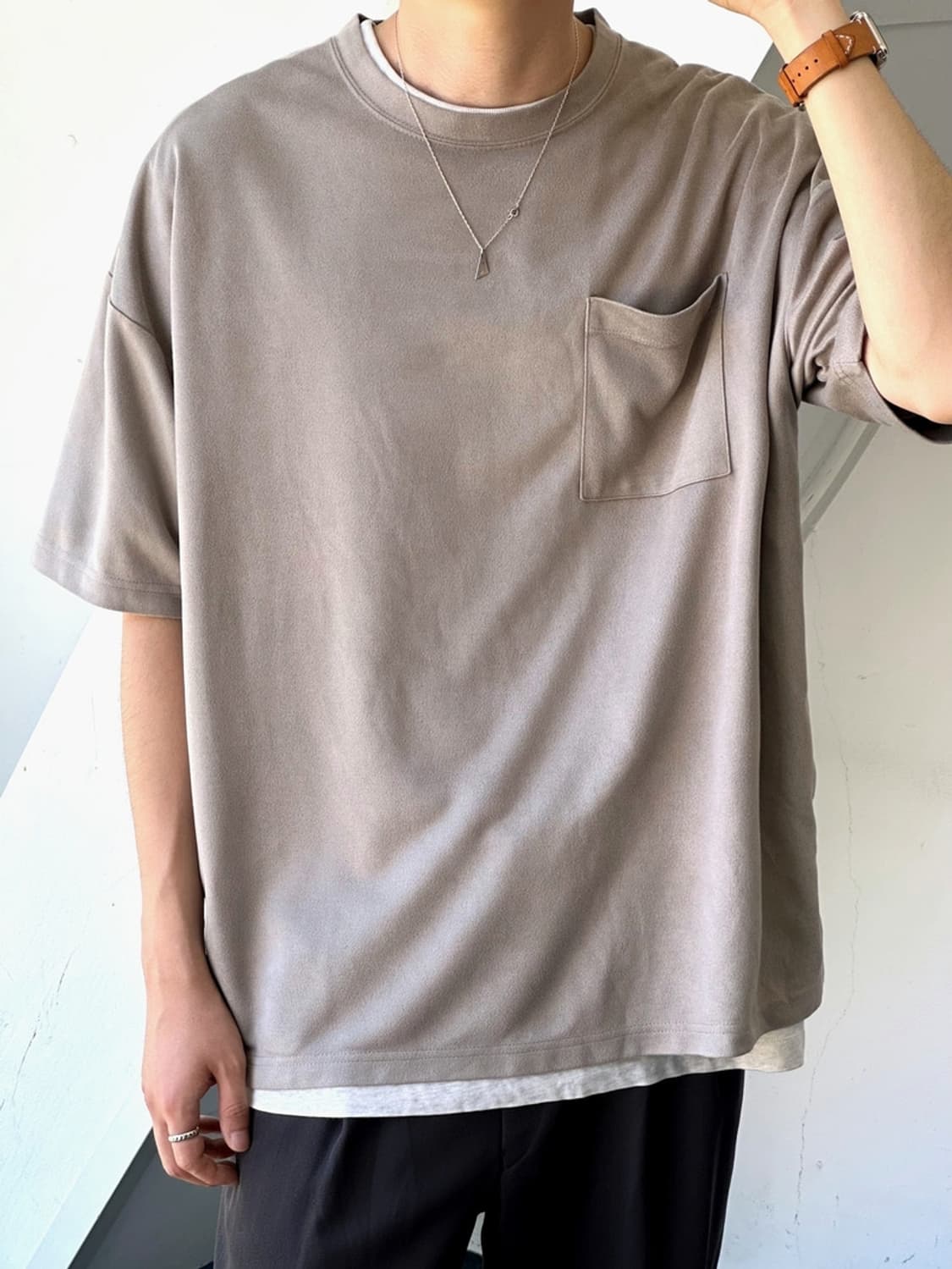 Suede touch design pocket P/O 상품이미지9
