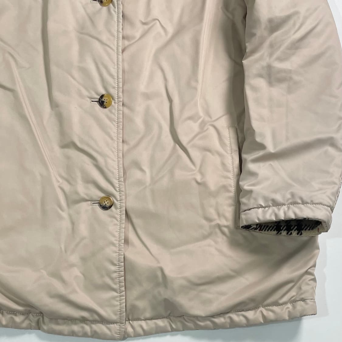 버버리 노바체크 울 리버시블 하프코트 상품이미지8